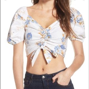Wayf floral crop top